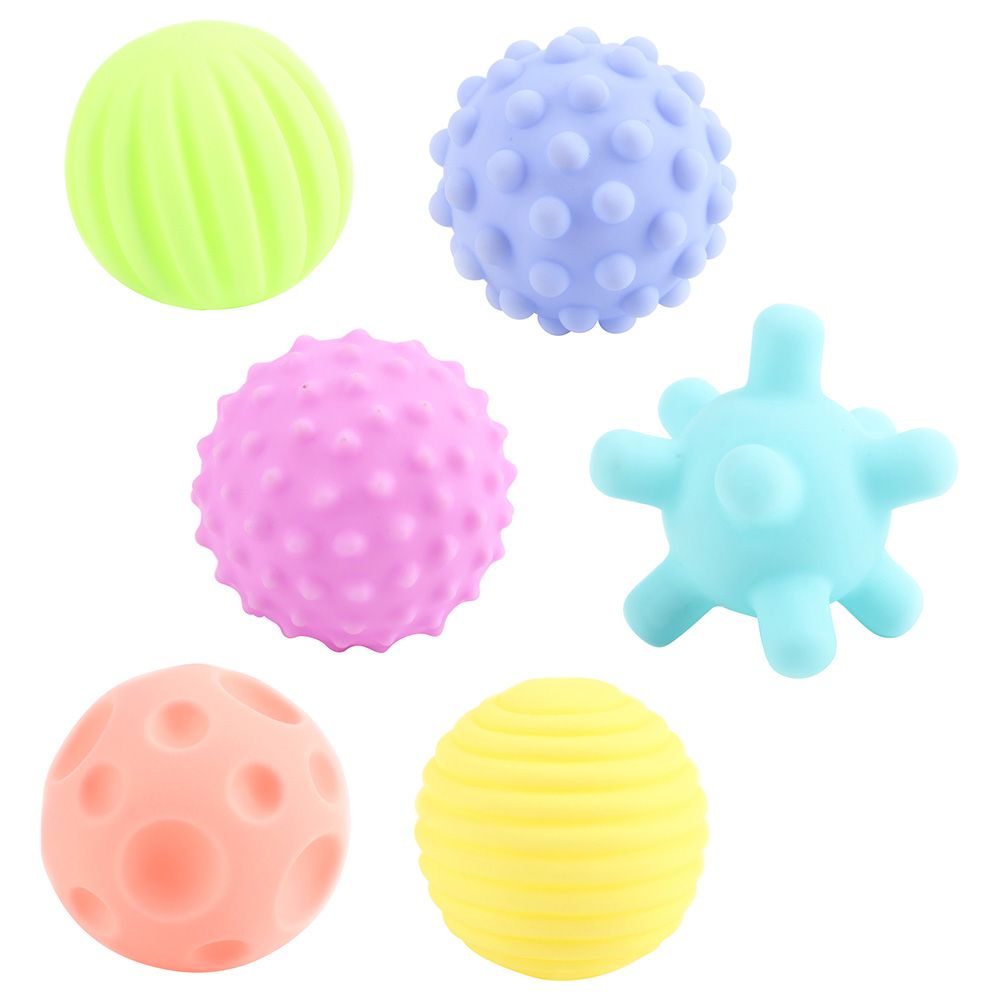 Moon - Baby Soft Textured Balls 6pc-Set