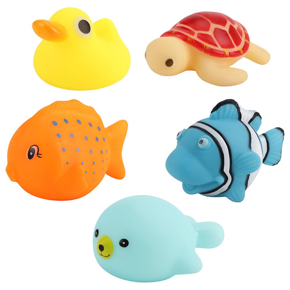 Moon - Sea Animals Baby Bath Toys - 5 pcs