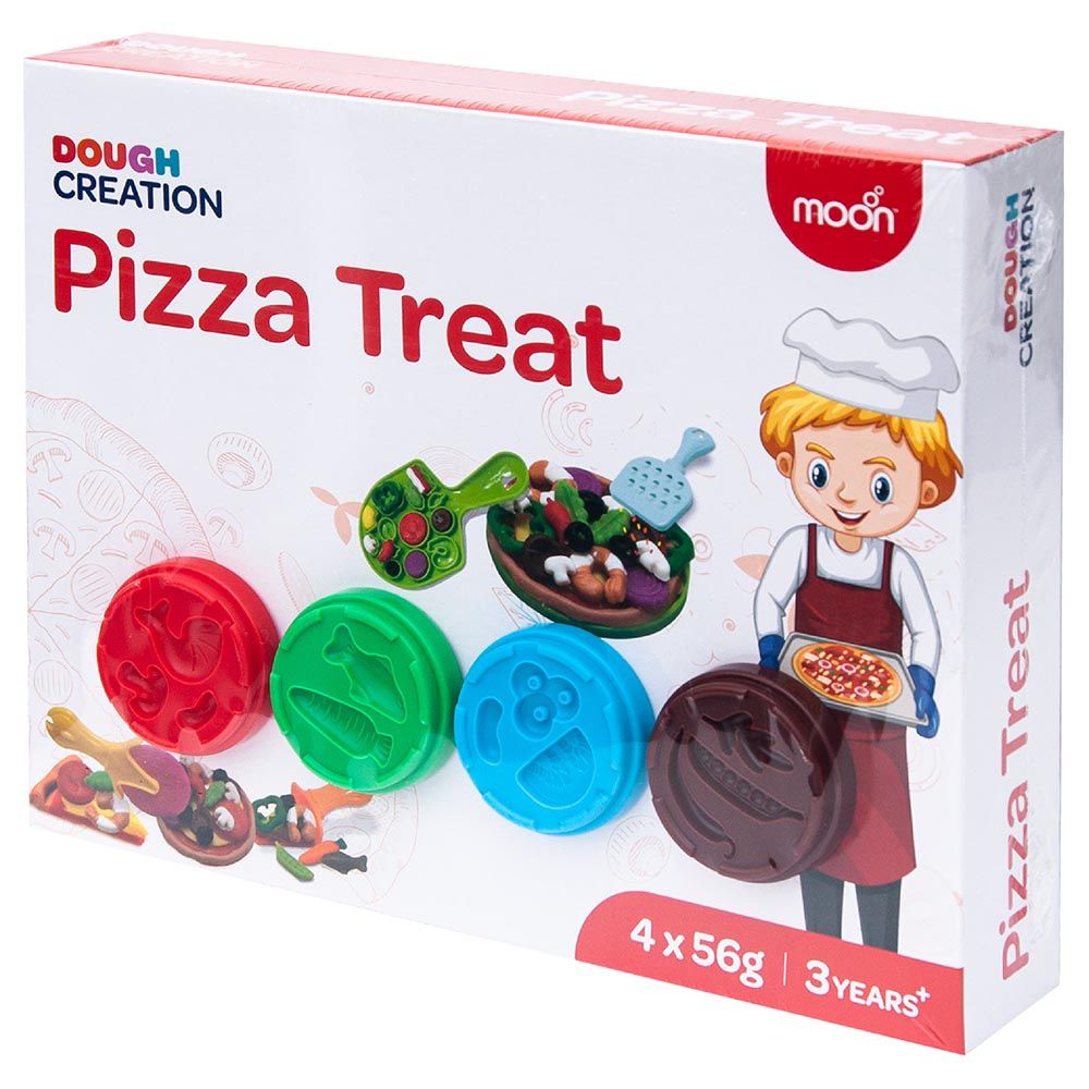 Moon - Dough Creation Pizza Treat Set - 4pcs - 56g