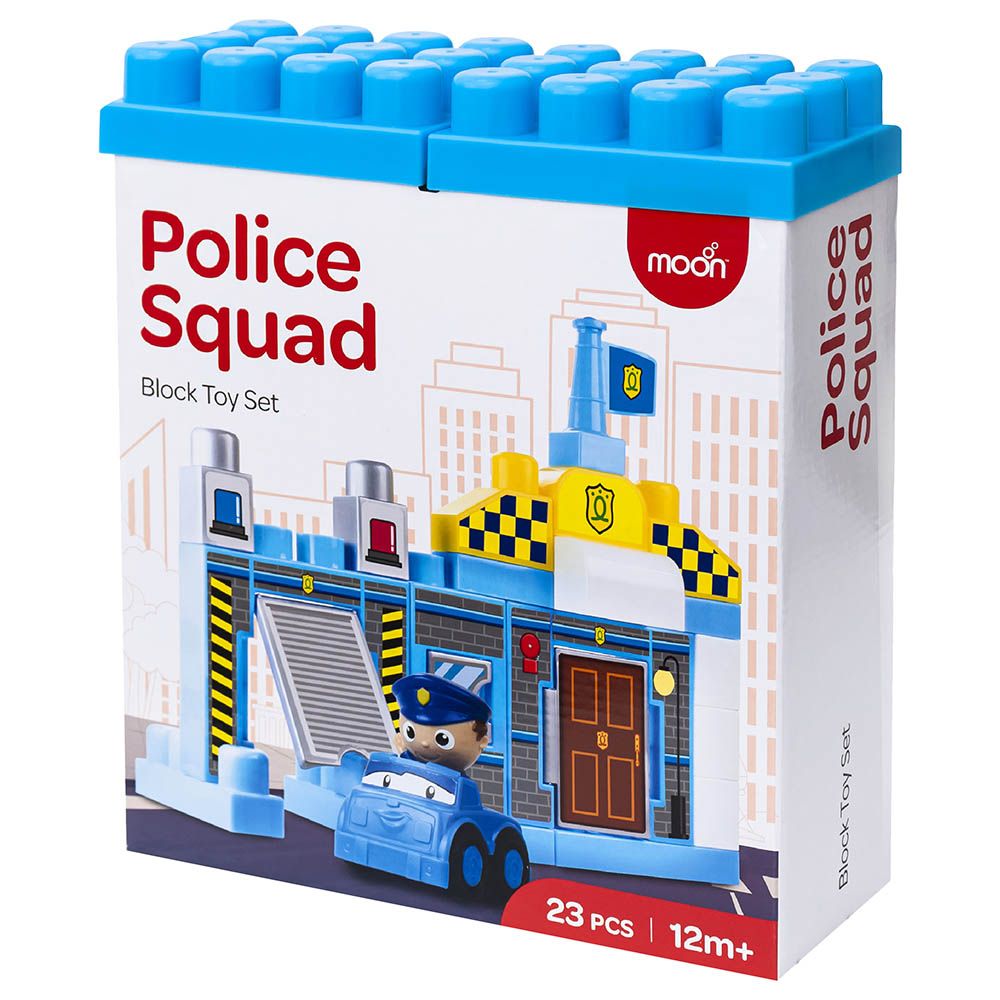 Moon - Police Squad Building Block Toy Set - 23pcs