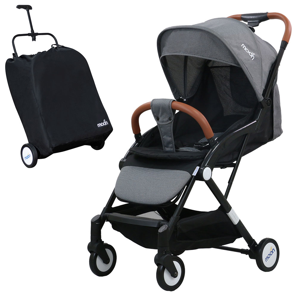 Moon Ritzi Travel Cabin Stroller upto 0 18kg Grey Buy at Best Price from Mumzworld