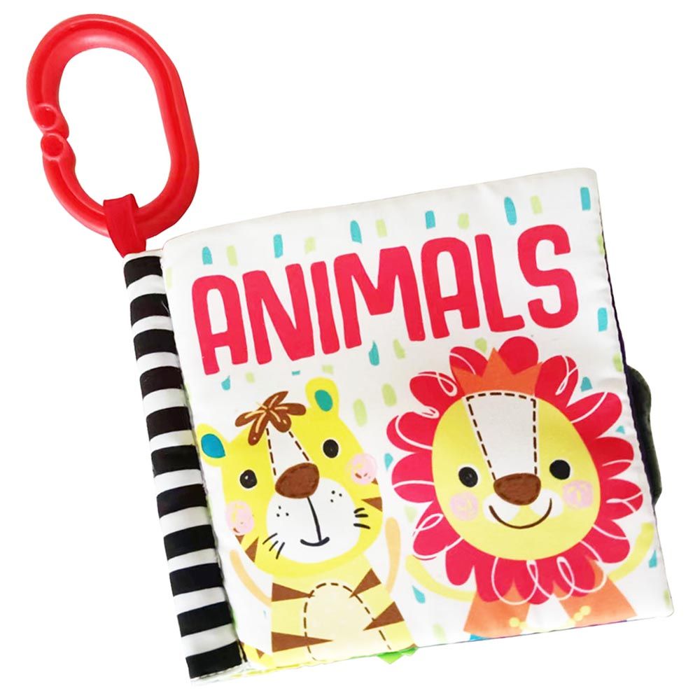 Moon - Soft Education Book W/ Detachable Clip - Animals