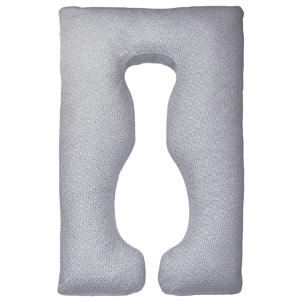 Moon - Bamboo U Shaped Pillow 100 x 25 x 152 cm - Grey