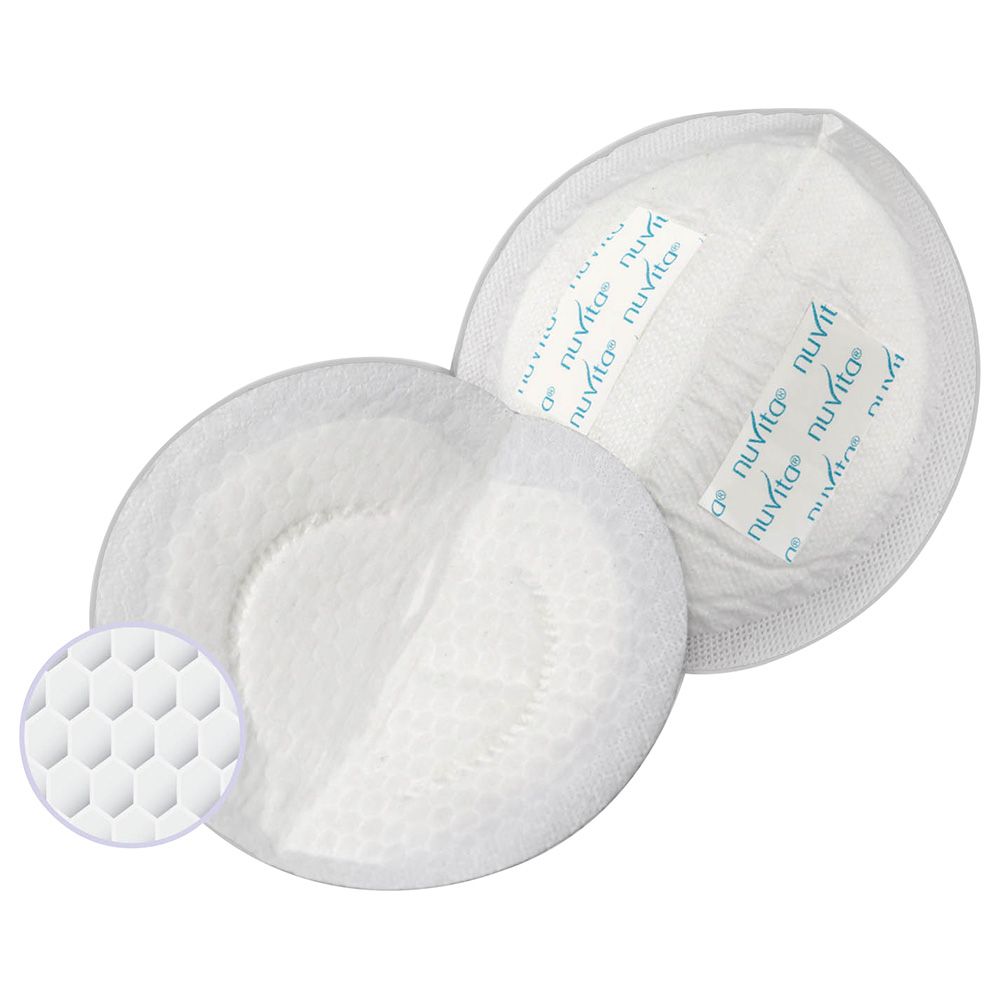 Nuvita - 1202 Day And Night Breast Pads Pack of 30 - White