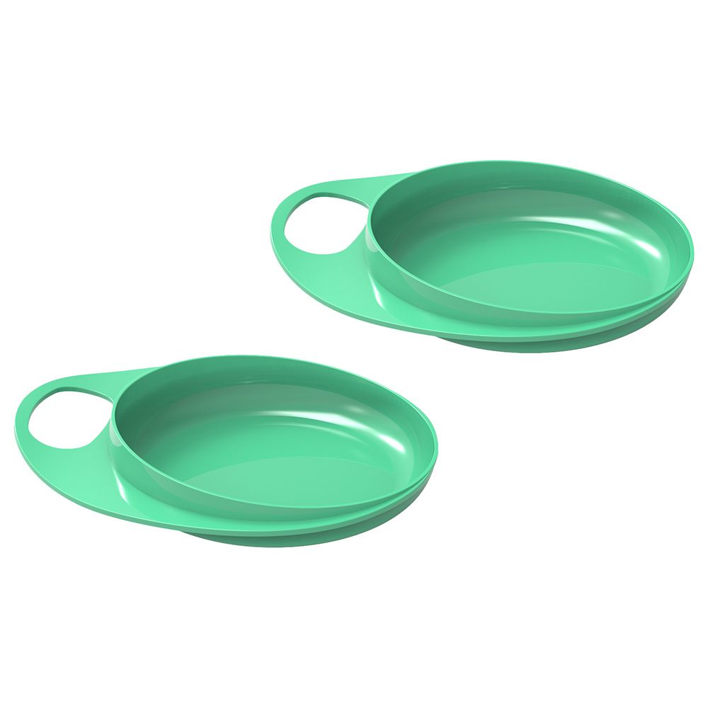 Nuvita - Feeding Plate Easyeating Smart Dish 2pcs - Green