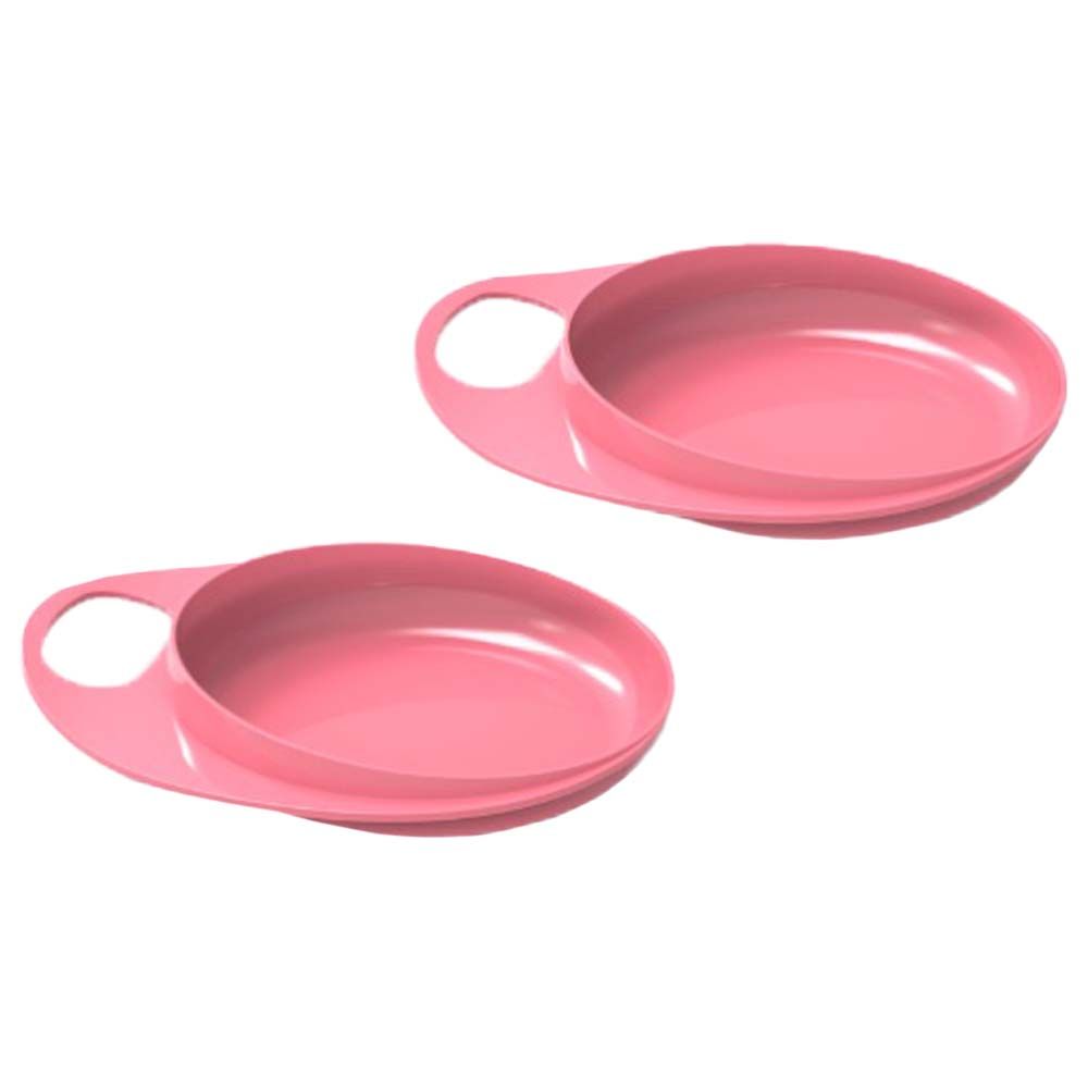 Nuvita - EasyEating Smart Dish - Pack of 2 - Pink