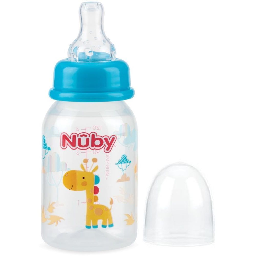 Nuby - Standard Neck Slow Flow Feeding Bottle, 120ml