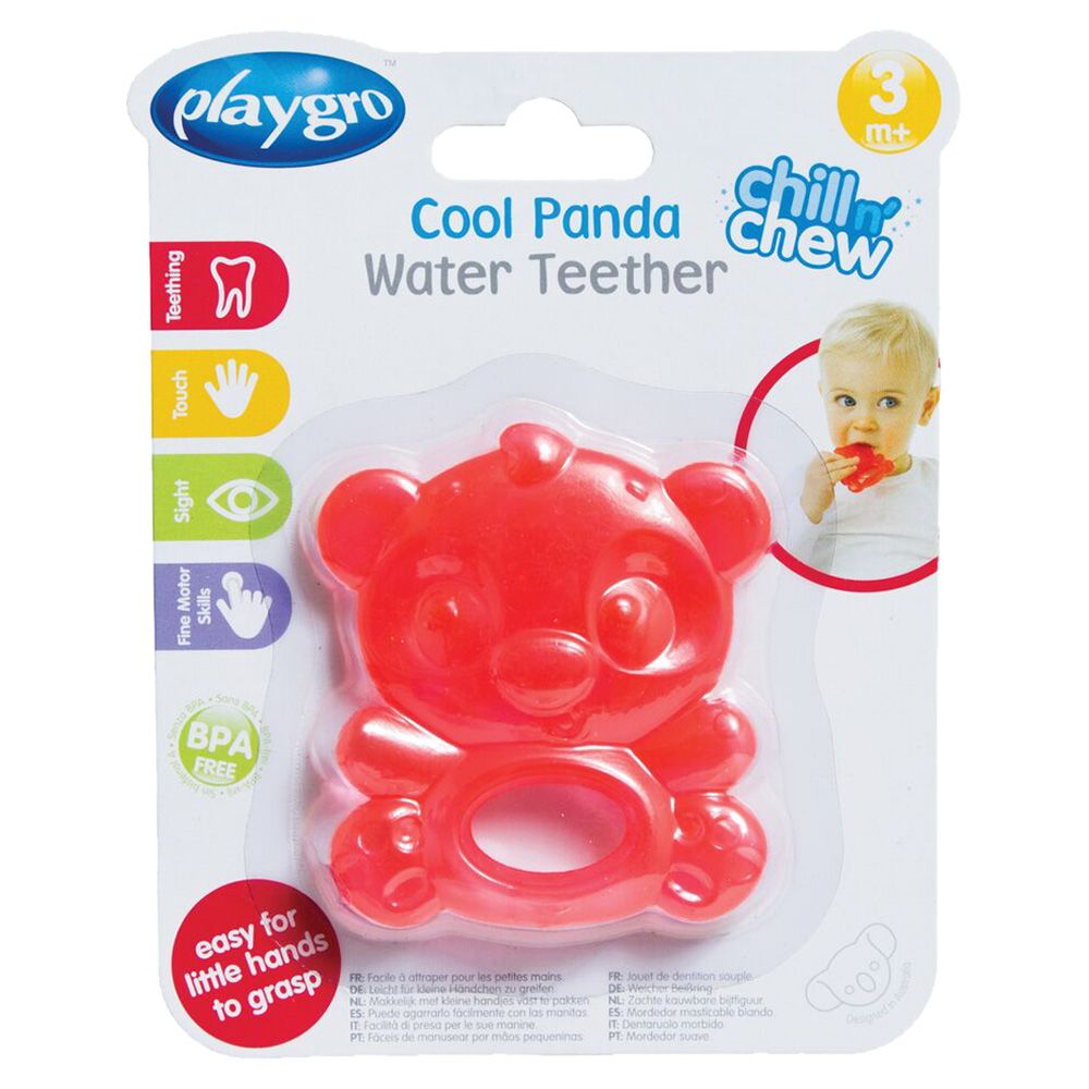 Playgro - Cool Panda Water Teether Red