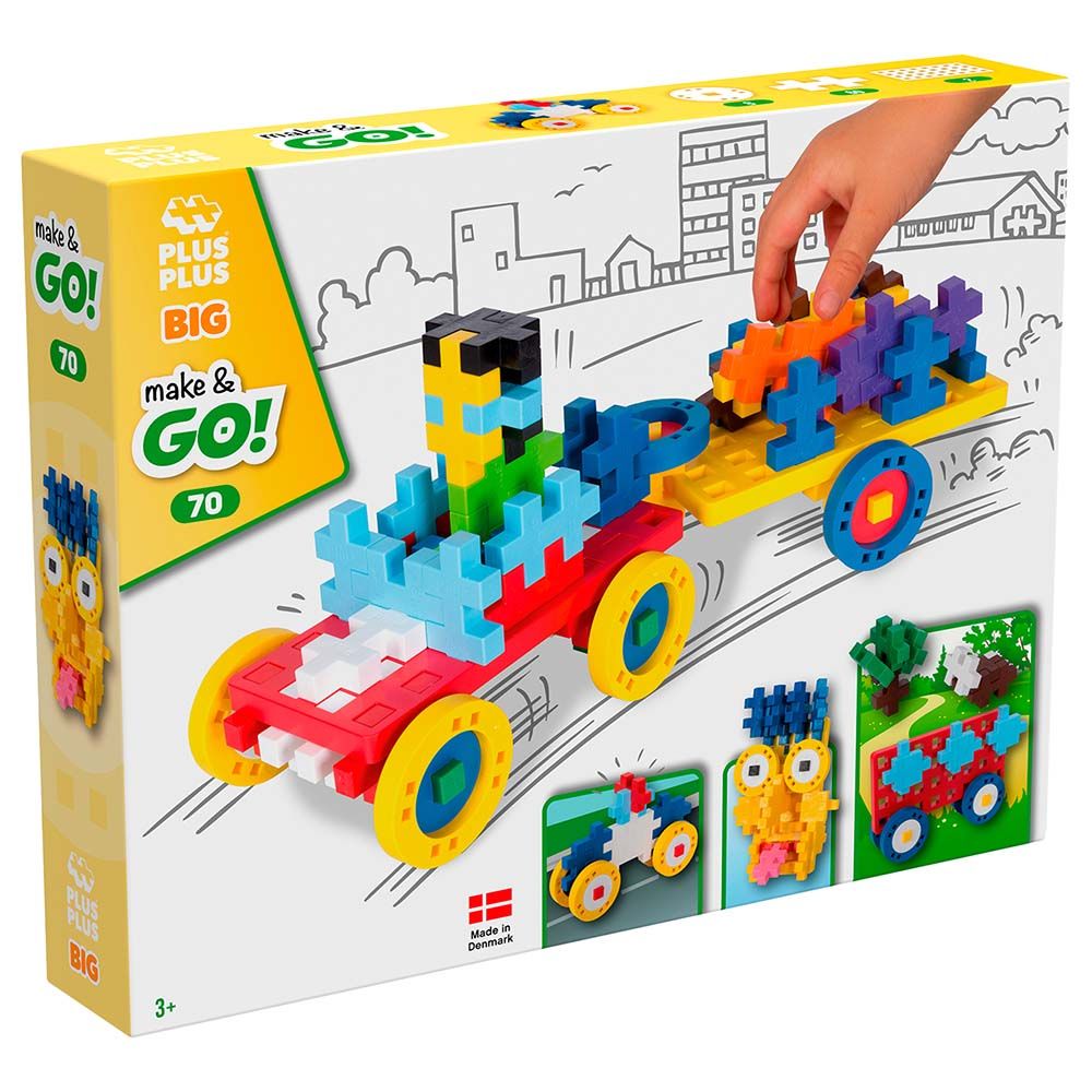 Plus Plus - Big Make & Go 70 Set