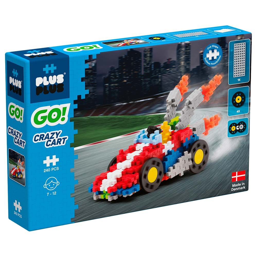 Plus Plus - Go Crazy Cart Set