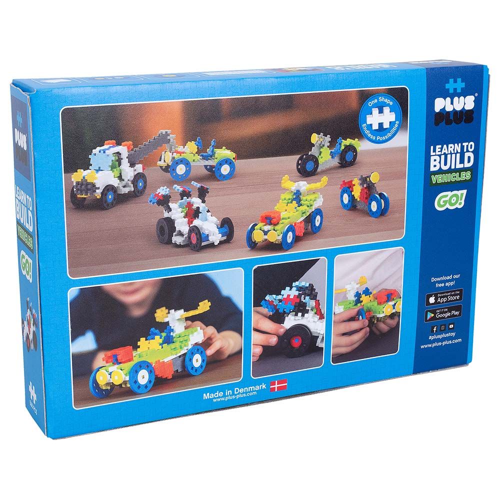 Plus Plus - Learn To Build Set - Go Vehicles