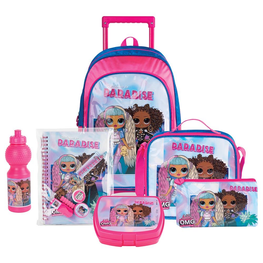 MGA Entertainment - 6-In-1 Lol Welcome To Paradise Trolley Box Set - 18-Inch