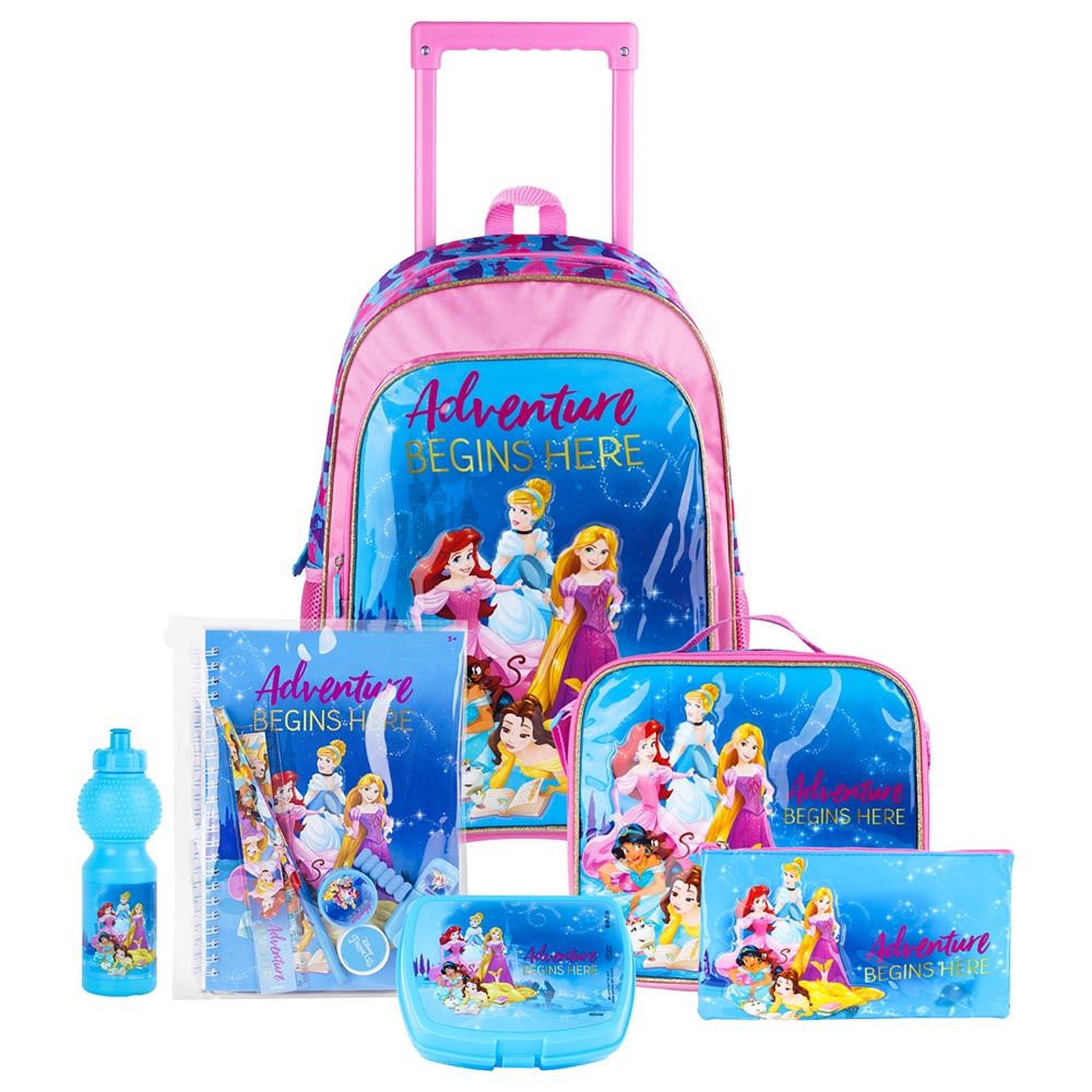 Disney - 6-In-1 Princess Adventure Begins Trolley Box Set - 16-Inch