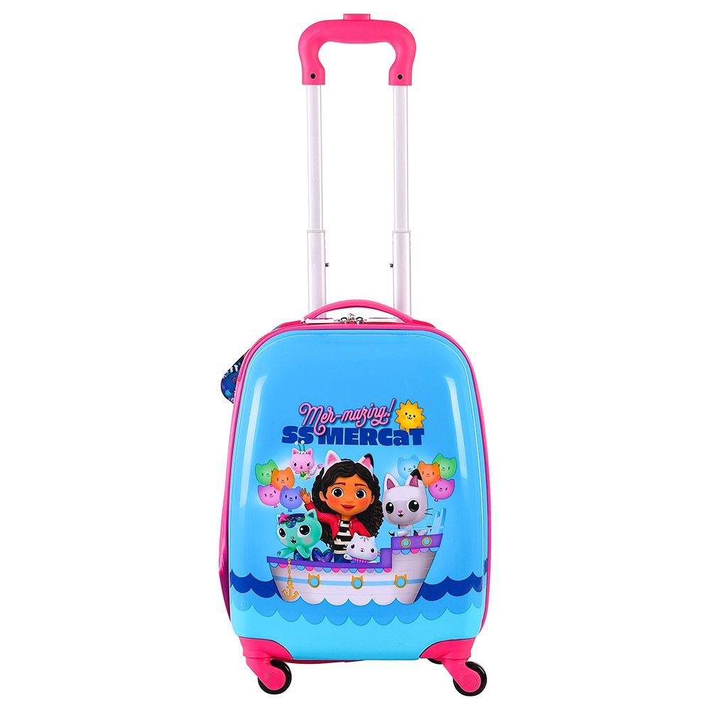 Gabby Doll House Kids Luggage With Reusable Stickers