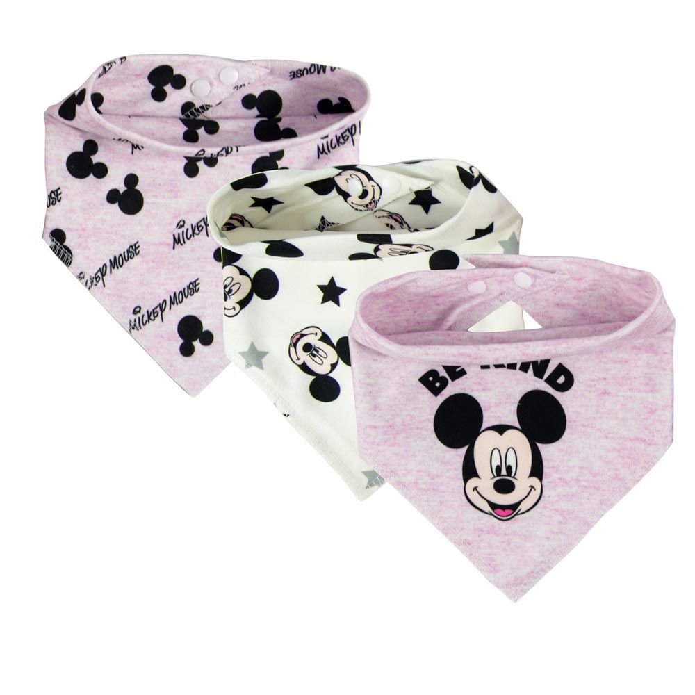 Disney - Mickey Mouse Bandana Baby Bibs - Multi