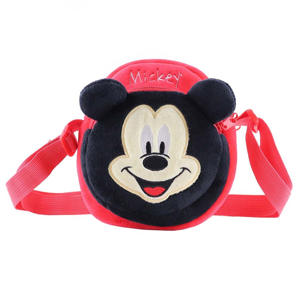 Disney - Mickey Kids 3D Plush Shoulder Bag Rucksack - Red