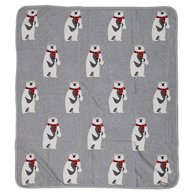 Nurtur - Soft Baby Blankets - Bear - Grey