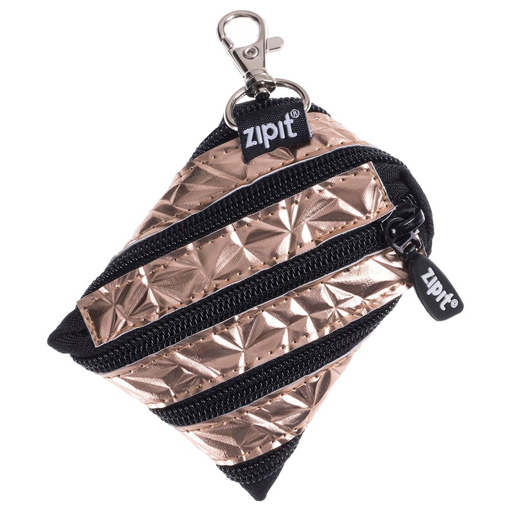 Zipit - Metallic Mini Pouch - Bronze