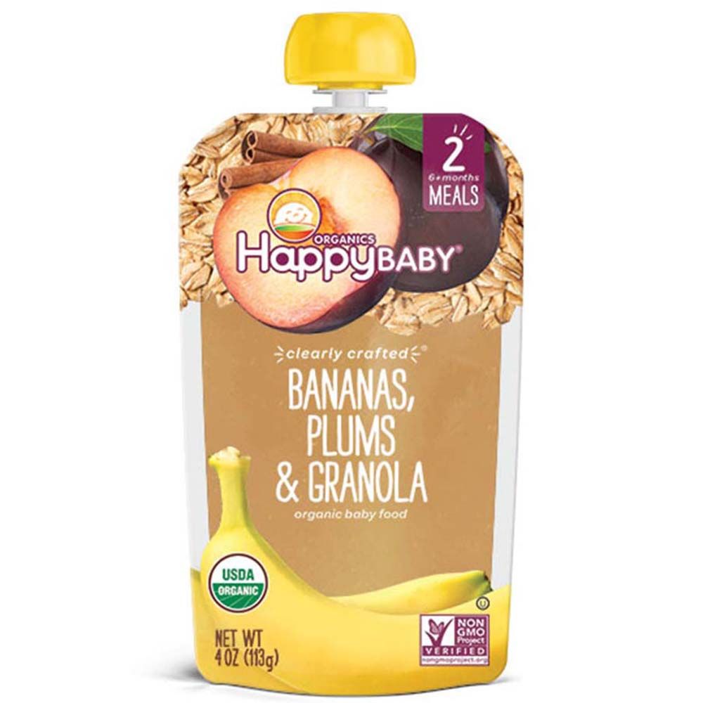 Happy Baby S2 Bananas, Plums & Granola 113g 