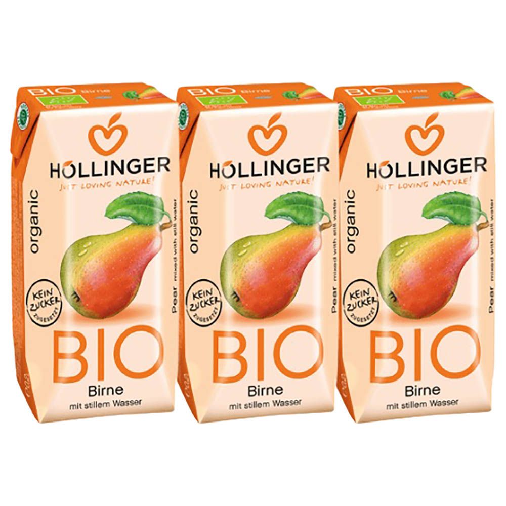 Hollinger Organic Peach 3x200ml Pack Of 3