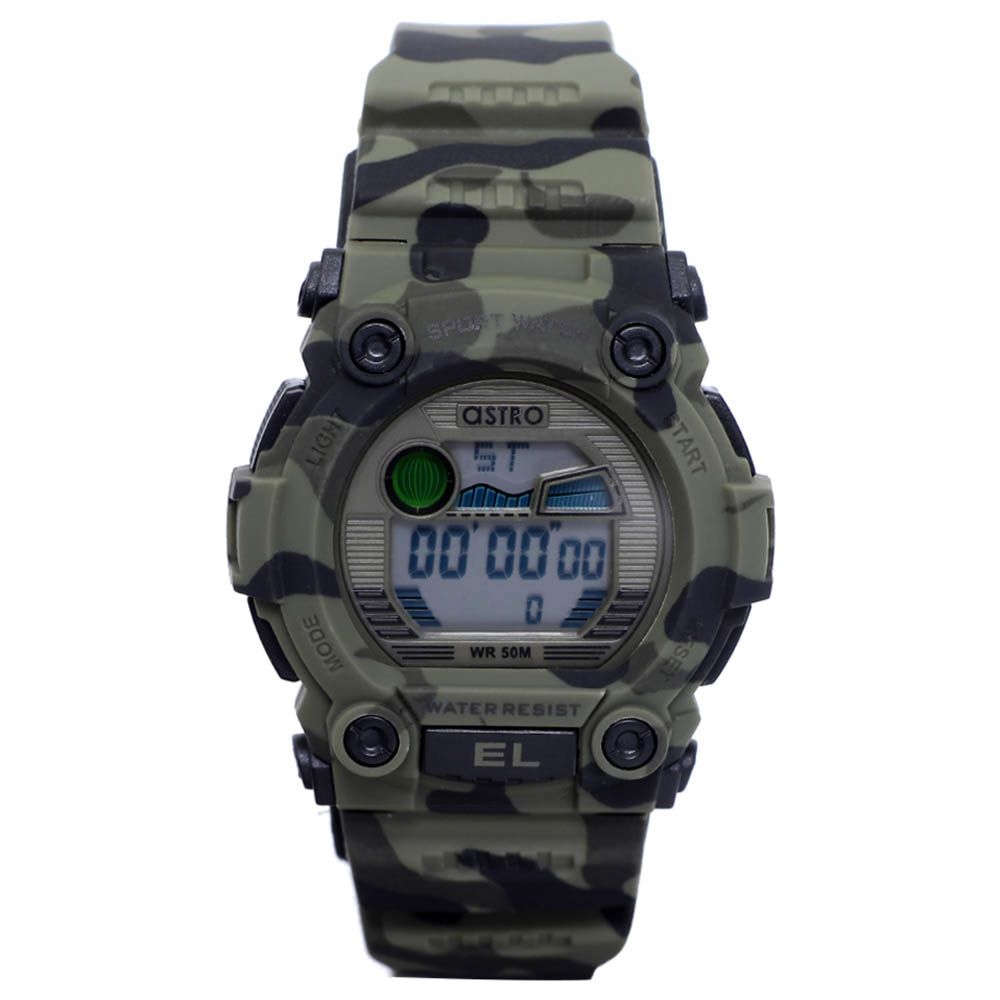 Astro Kids Digital Grey Dial Watch 41mm Green