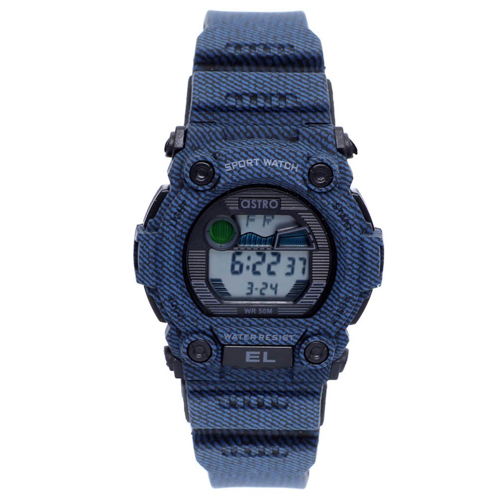 Astro Boys Digital Grey Dial Watch 41mm Navy Blue