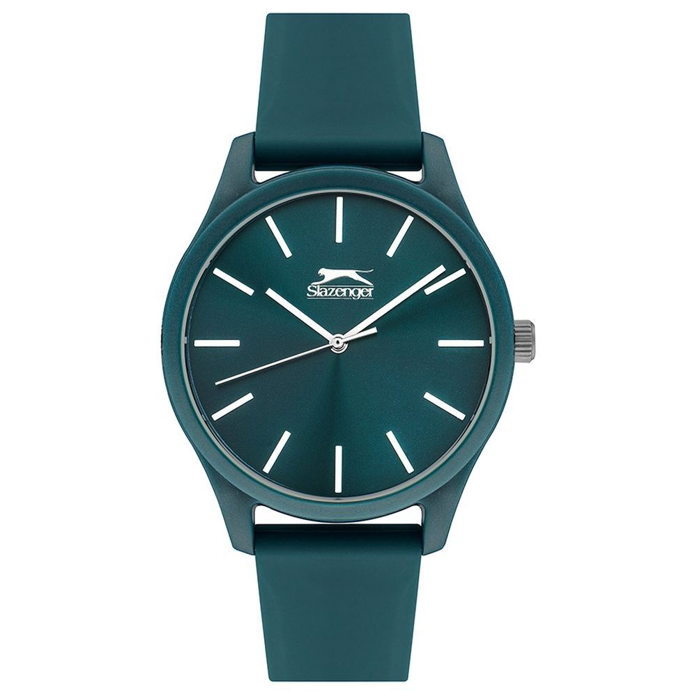 Slazenger - Tiger 3H Silicone Strap Analog Dial Watch 40mm - Green