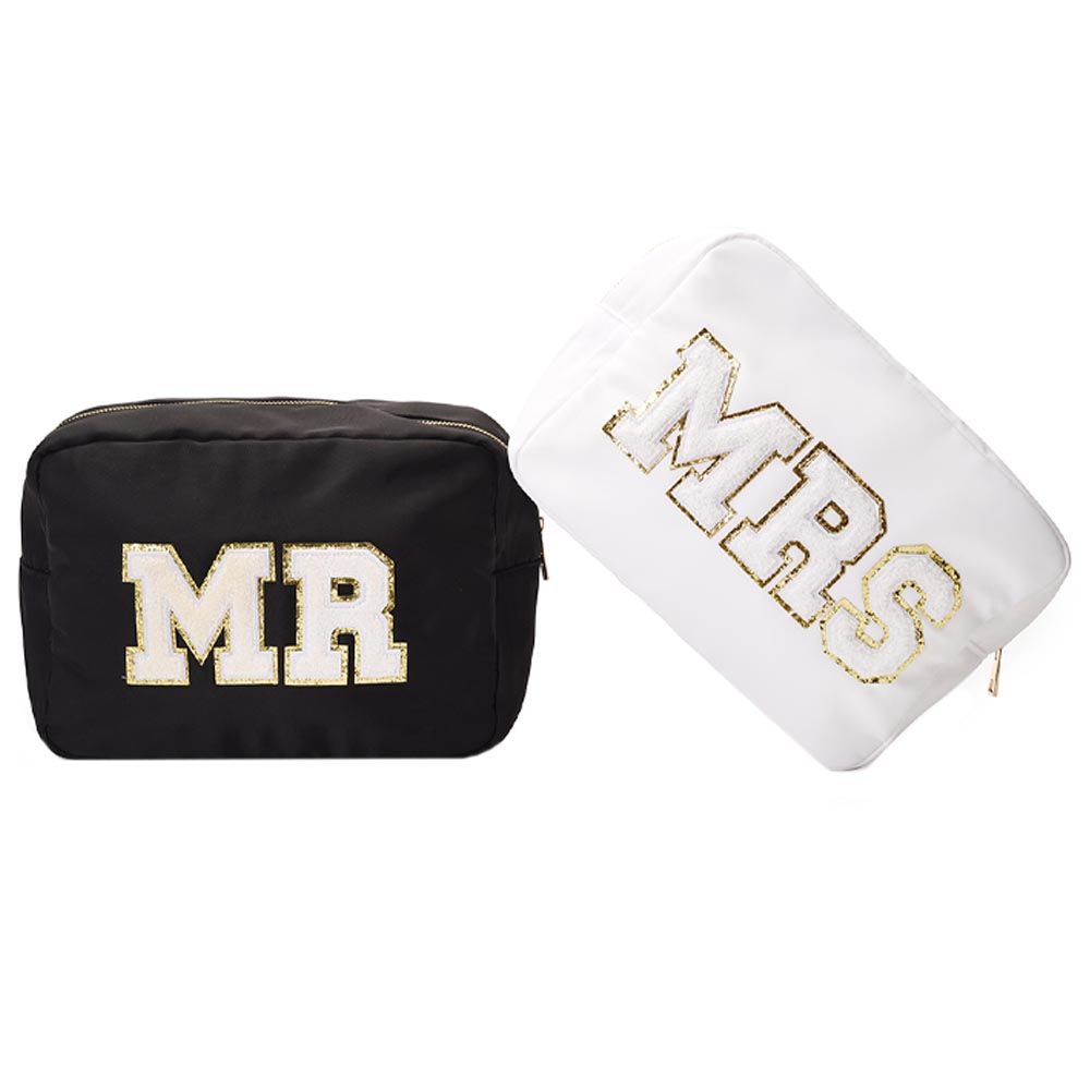 TheHappyTribe - Mr & Mrs Twin Pouch Set - Large