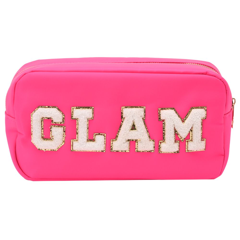 The Happy Tribe - Glam Medium Pouch - Neon Pink 