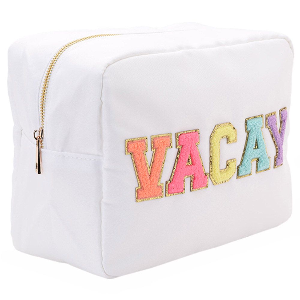 The Happy Tribe - Vacay Large Pouch - White 