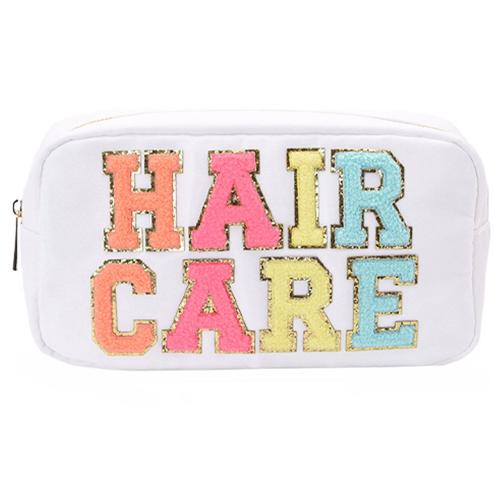 The Happy Tribe - Hair Care Medium Pouch - White 