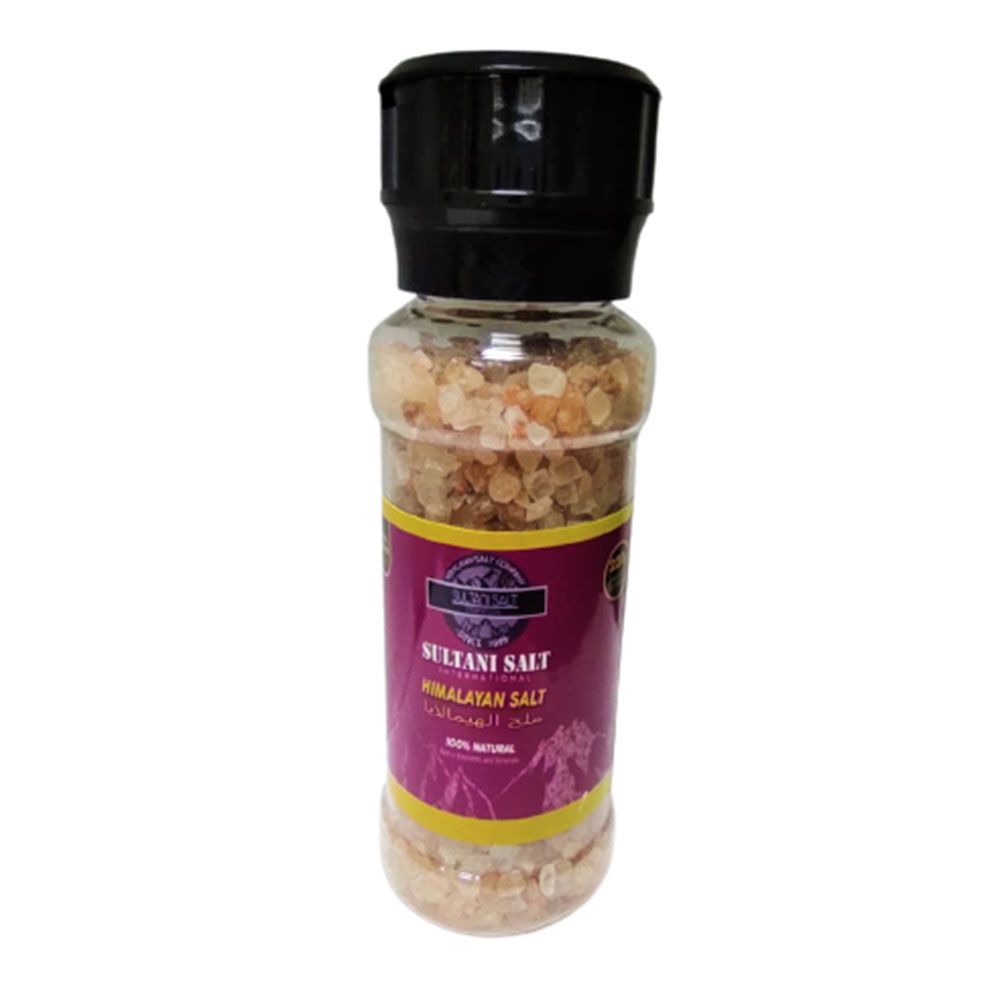 Sultani Salt - Himalayan Salt Grinder Glass Bottle 220g