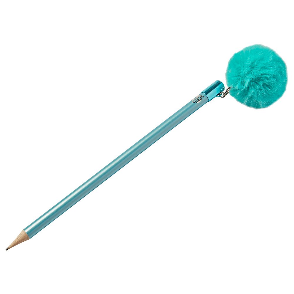 Tinc - Large Pom Pom Charm Pencil - Blue