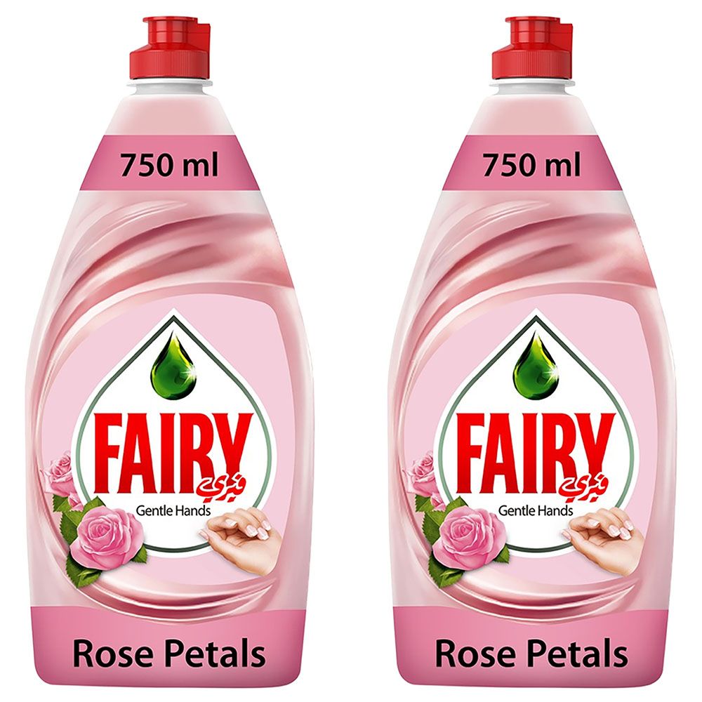 Fairy - Rose Petals Dishwash Liquid 750ml Pack of 2