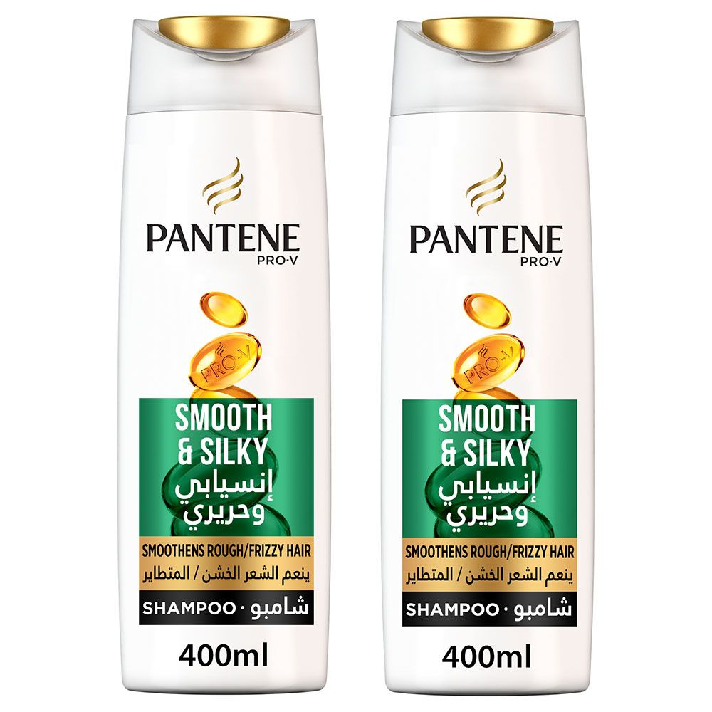 Pantene - Pro-V Smooth & Silky Shampoo Dual Pack 400ml