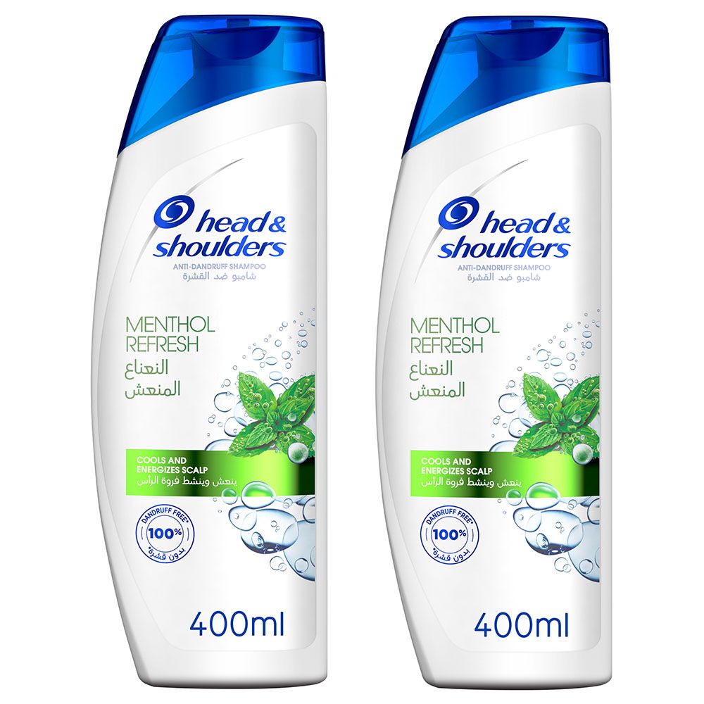 Head & Shoulders - Menthol Refresh Anti-Dandruff Shampoo Dual Pack 400ml