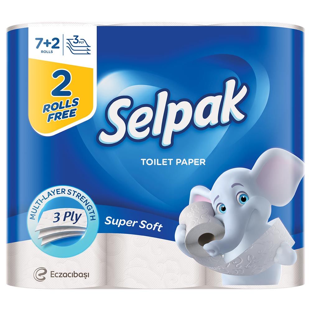 Selpak - Multi-Layer Strength Toilet Paper Pack Of 9