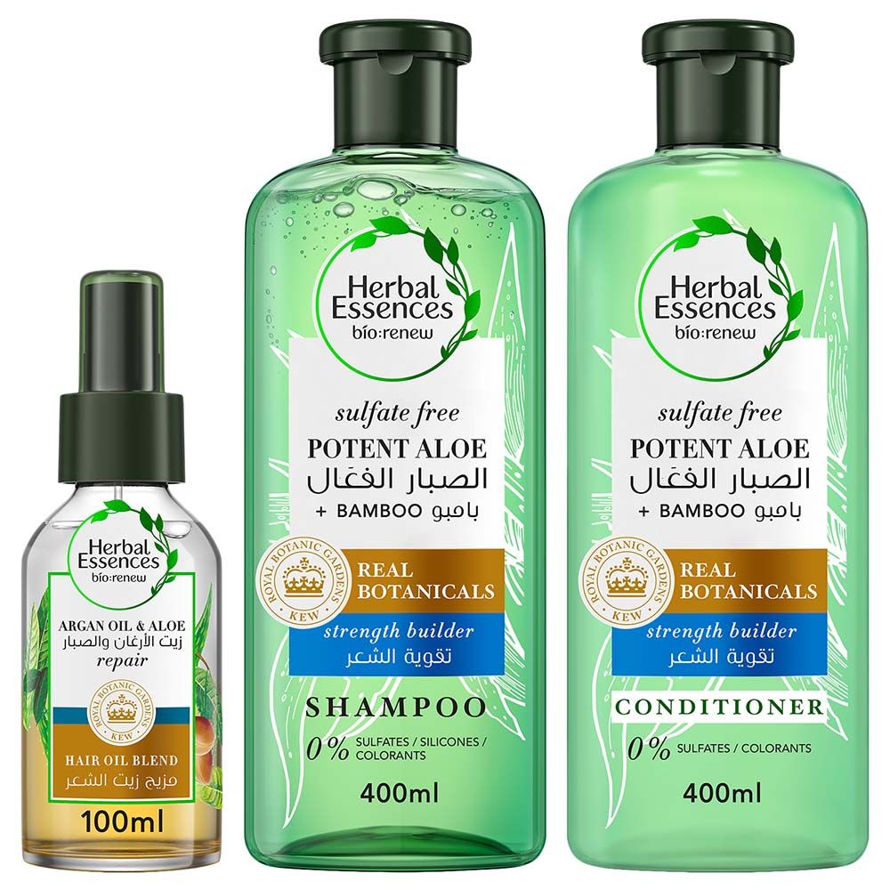 Herbal Essences Aloe Vera + Bamboo Shampoo & Conditioner, Bundle Pack