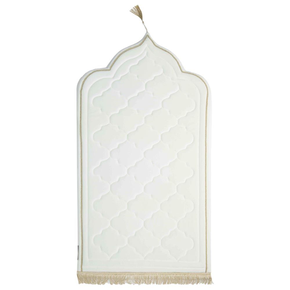 The Modest Company - Velvet Foam Prayer Mat - Pearl White