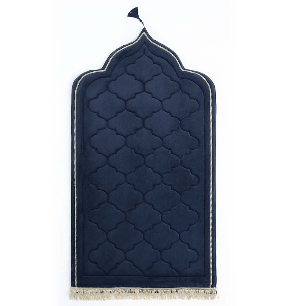 The Modest Company - Velvet Foam Prayer Mat - Royal Navy