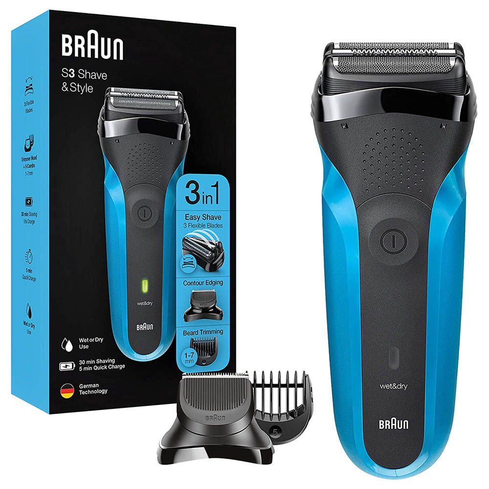 Braun - 310BT Series 3 Rechargeable Wet & Dry Electric Shaver