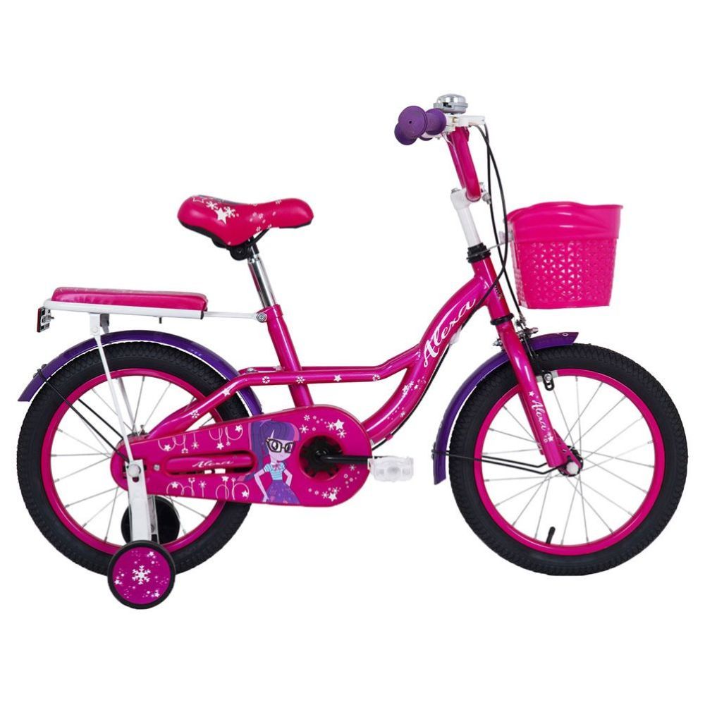 Vego - 16-inch Alexa Bicycle W/ Training Wheels - Dark Pink