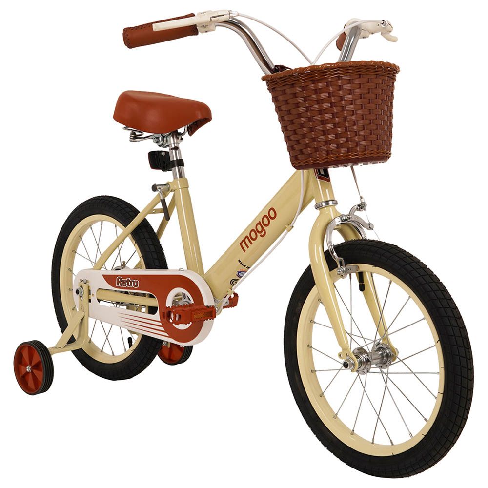 Mogoo - Retro Kids Bike - 16-inch - Beige