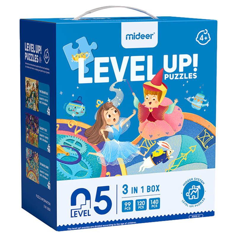 Mideer - 3-in-1 Level Up Puzzles Fairy Tale - Level 5 - 359 pcs