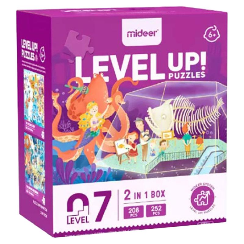 Mideer - 2-in-1 Level Up Puzzles Sea Adventures - Level 7