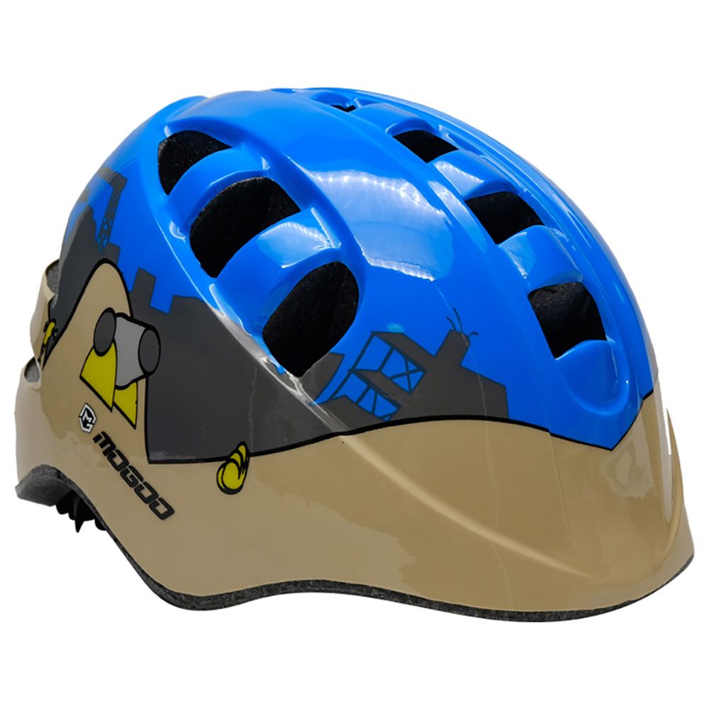 Mogoo - Kids Helmet - Blue & Brown