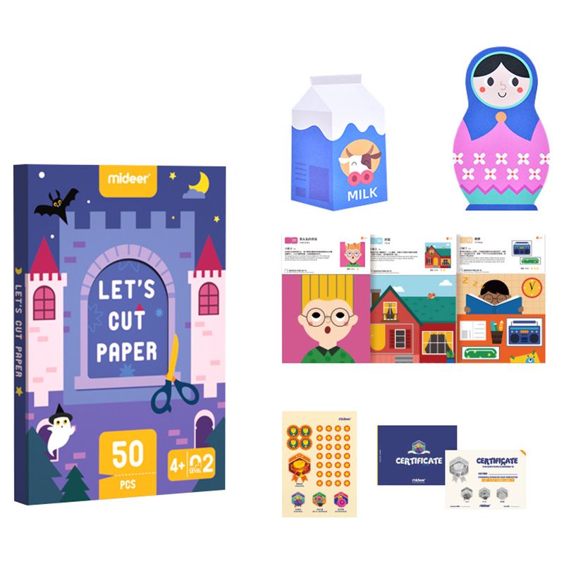 Mideer - Let's Cut Paper Kit - Level 2