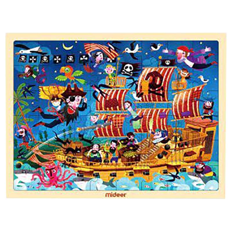 Mideer - Wooden Pirates Puzzle 48pcs