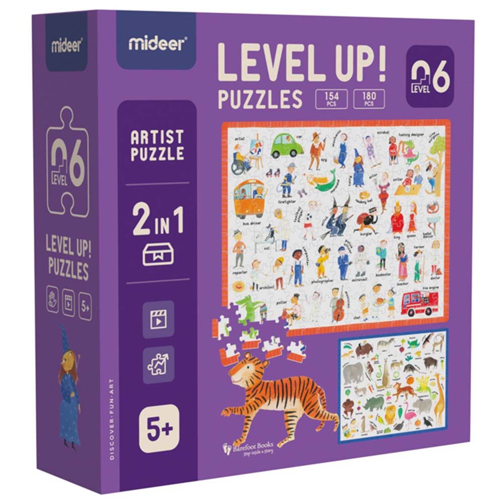 Mideer - 2-in-1 Artist Series Level 6 Level Up Puzzles