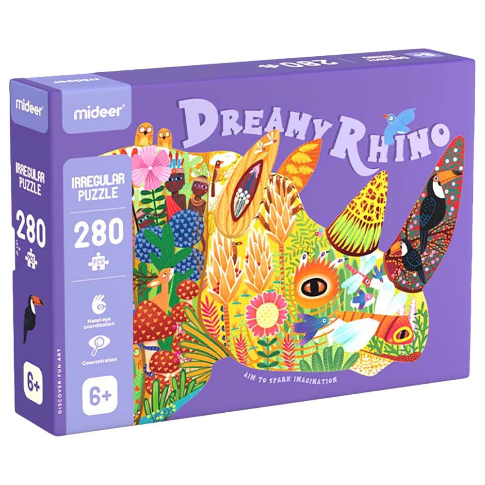 Mideer - Dreamy Rhino Puzzle - 280pcs